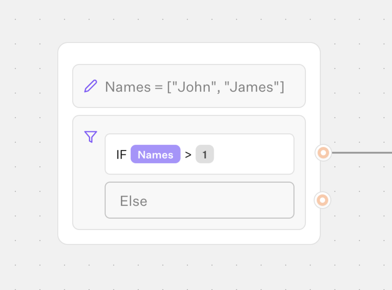 Condition length check